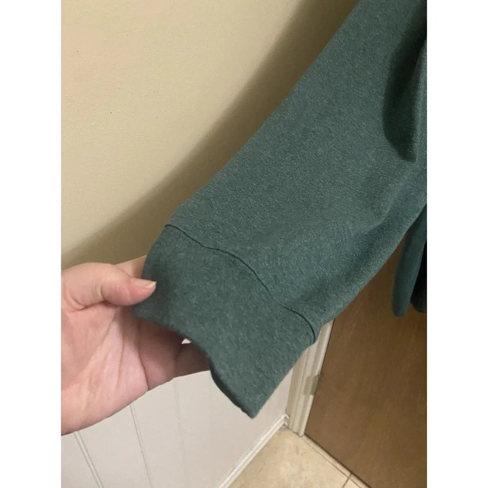 Carhartt Long Sleeve Work Shirt Mens Loose Fit Green Long Sleeve Pocket Sz 2XL